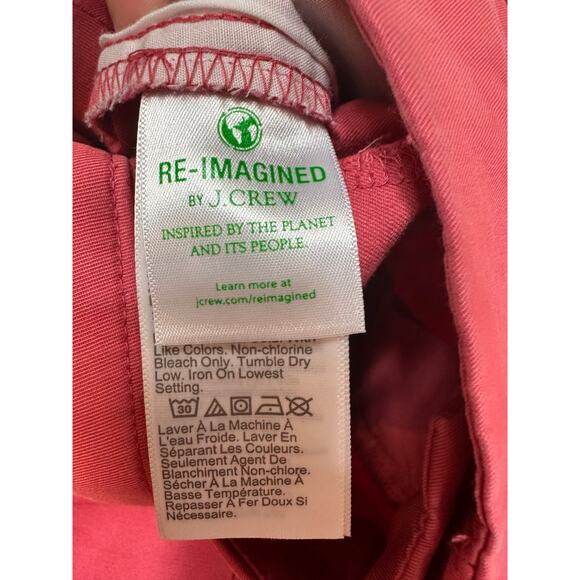 Re-Imagined by J Crew Classic Twill Chino Shorts Salmon 14 - Picture 12 of 14